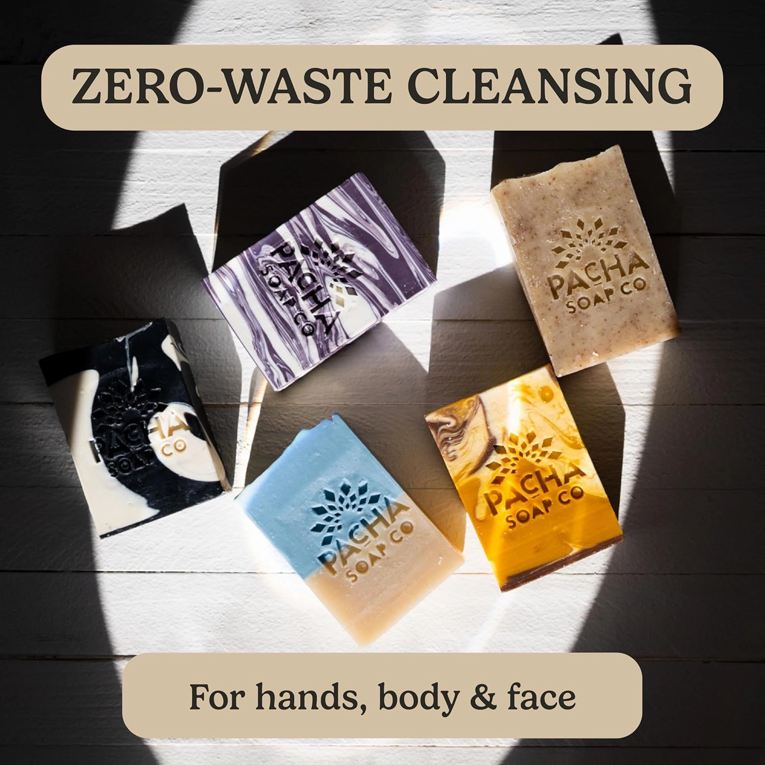 Pacha Earthy Clean Bar Soap 3 Pack | Premium, Handcrafted, Hydrating | Natural Face Wash, Hand Cleanser, Body Wash | Soothing Essential Oils, 4 oz