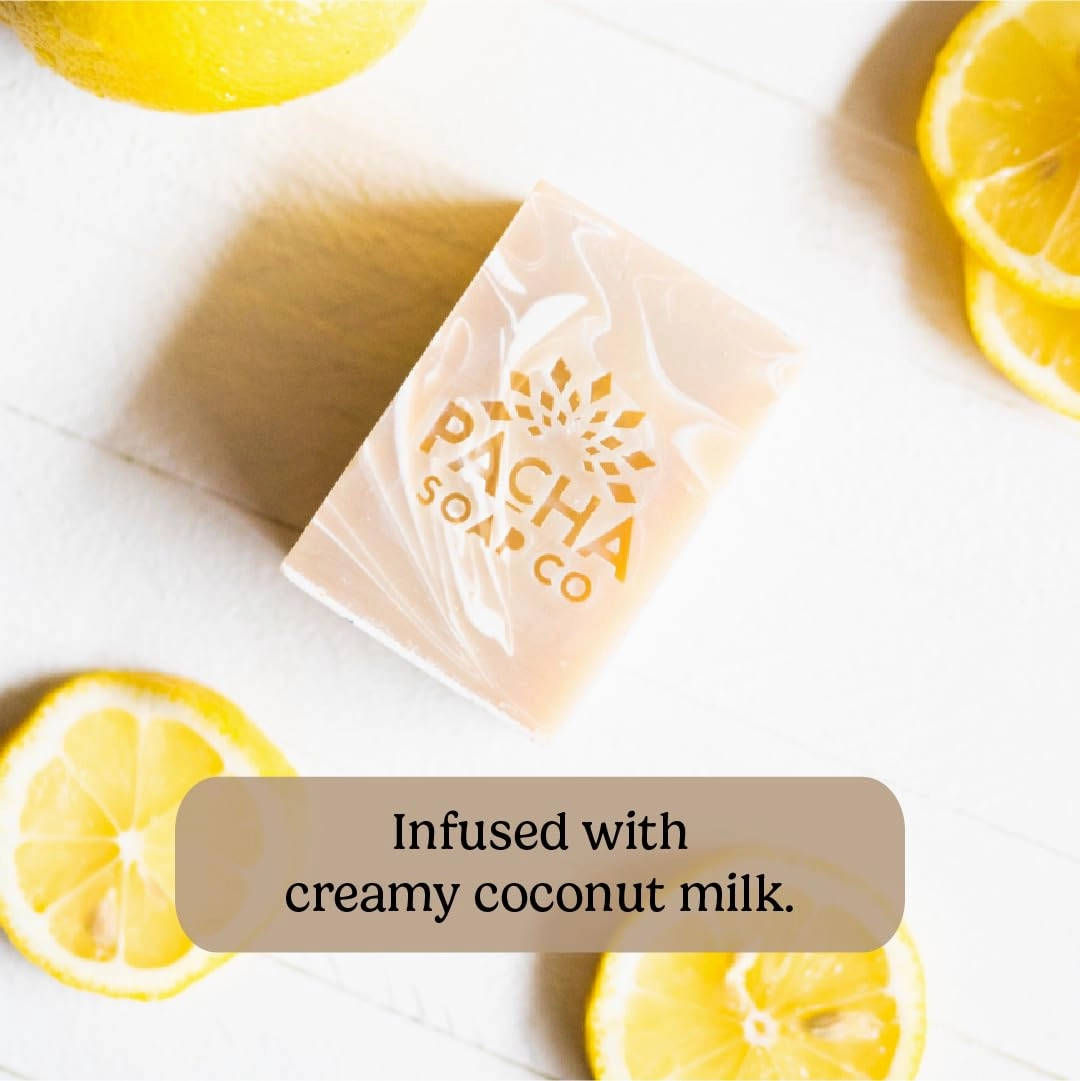 Pacha Earthy Clean Bar Soap 3 Pack | Premium, Handcrafted, Hydrating | Natural Face Wash, Hand Cleanser, Body Wash | Soothing Essential Oils, 4 oz
