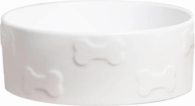 Park Life Designs Pet Bowl | Manor (Medium, White)