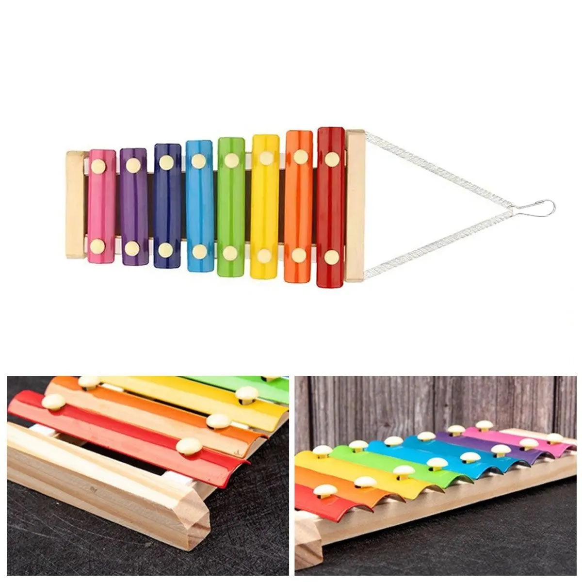 Parrot Entertainment Center with Chicken Rattle Piano Bird Play Toys 7 Tones