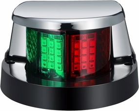 Partsam 1Pcs Marine Boat Bow Lights, 24 LED Red and Green Navigation Light for Vessle Pontoon Yacht Skiff Skeeter