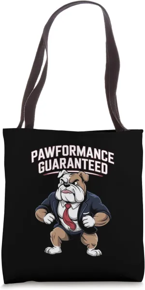 Pawformance Bulldog Art Tote Bag