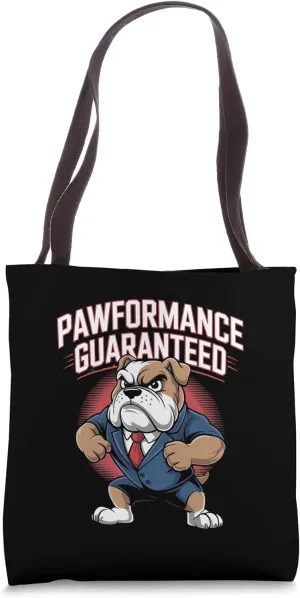 Pawformance Bulldog Art Tote Bag