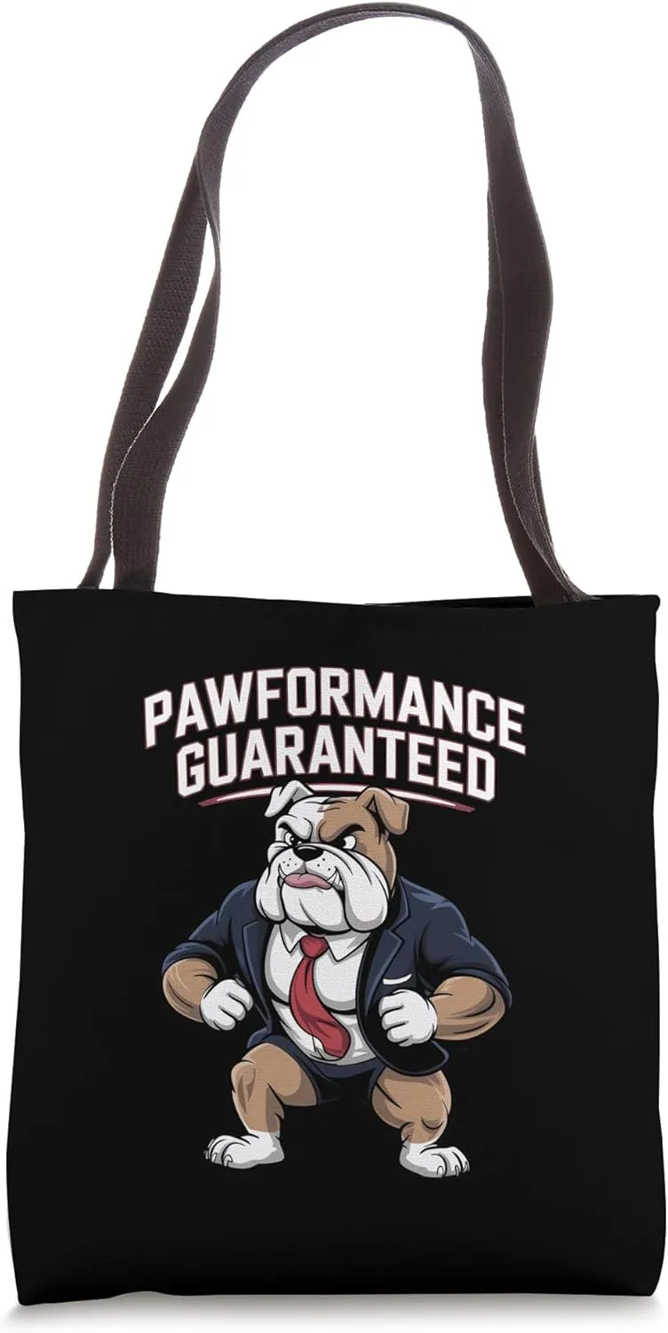 Pawformance Bulldog Art Tote Bag
