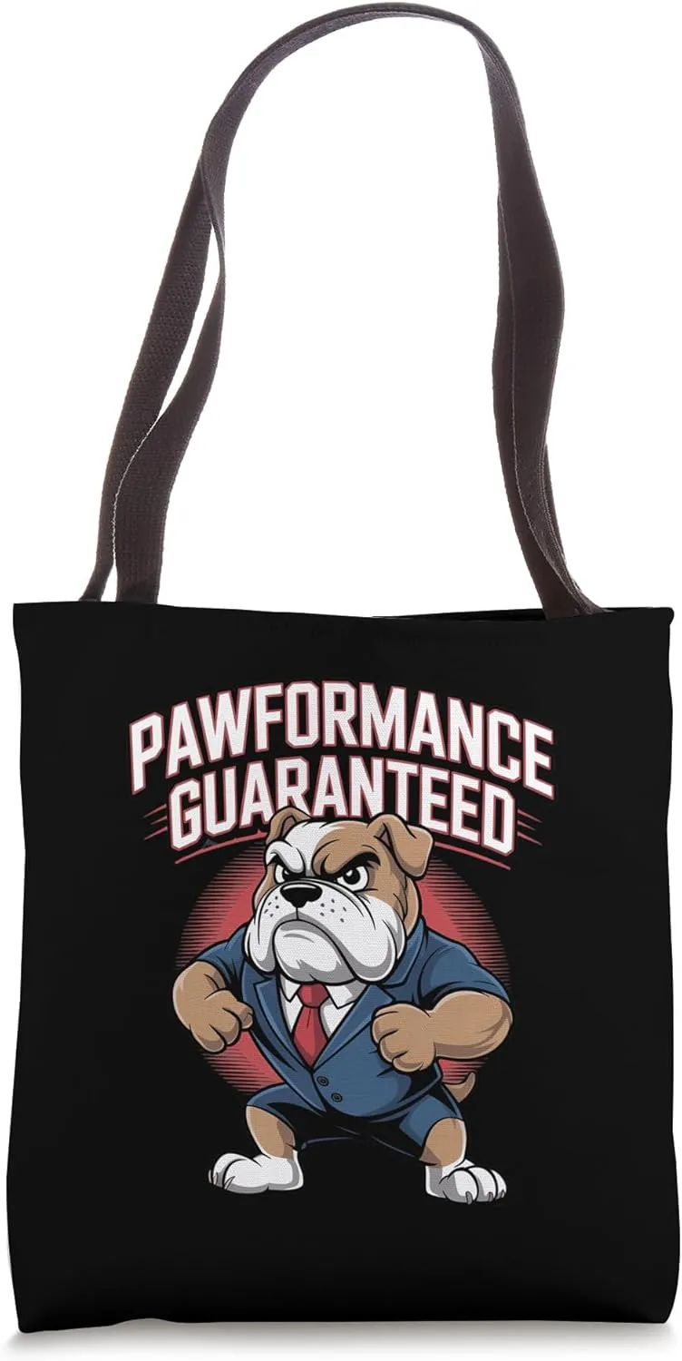 Pawformance Bulldog Art Tote Bag