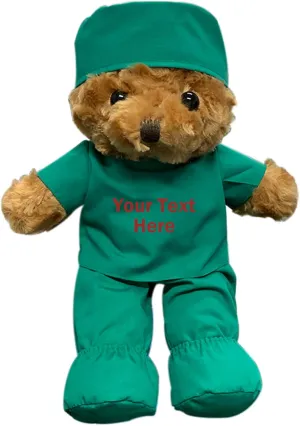 Personalized Doctor Nurse Teddy Bear Stuffed Animal Plush with Customized Text or Blessing, Personalized Gifts for Birthday or Graduation Gifts for College University Graduation (9 inch)