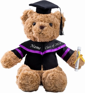 Personalized Graduation Teddy Bear, Graduation Gifts for Him & Her with Text, Graduation Bear as Kindergarten College Graduation Gifts for Her/Him Graduation Day 2024/ Birthday Gifts (11 in-Text)