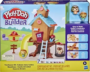 Play-Doh Builder Treehouse Toy Building Kit for Kids 5 Years and Up with 7 Non-Toxic Colors - Easy to Build DIY Craft Set (Amazon Exclusive)