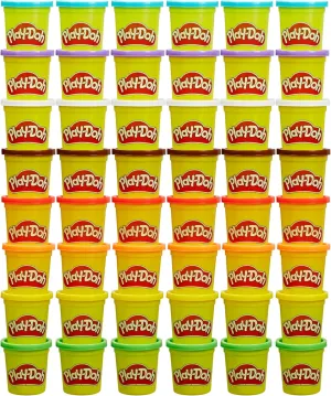 Play-Doh Bulk Pack of 48 Cans, 6 Sets of 8 Modeling Compound Colors, 3oz, Back to School Gifts & Prizes for Students & Classroom, Preschool Toys for Kids, Ages 2  (Amazon Exclusive)