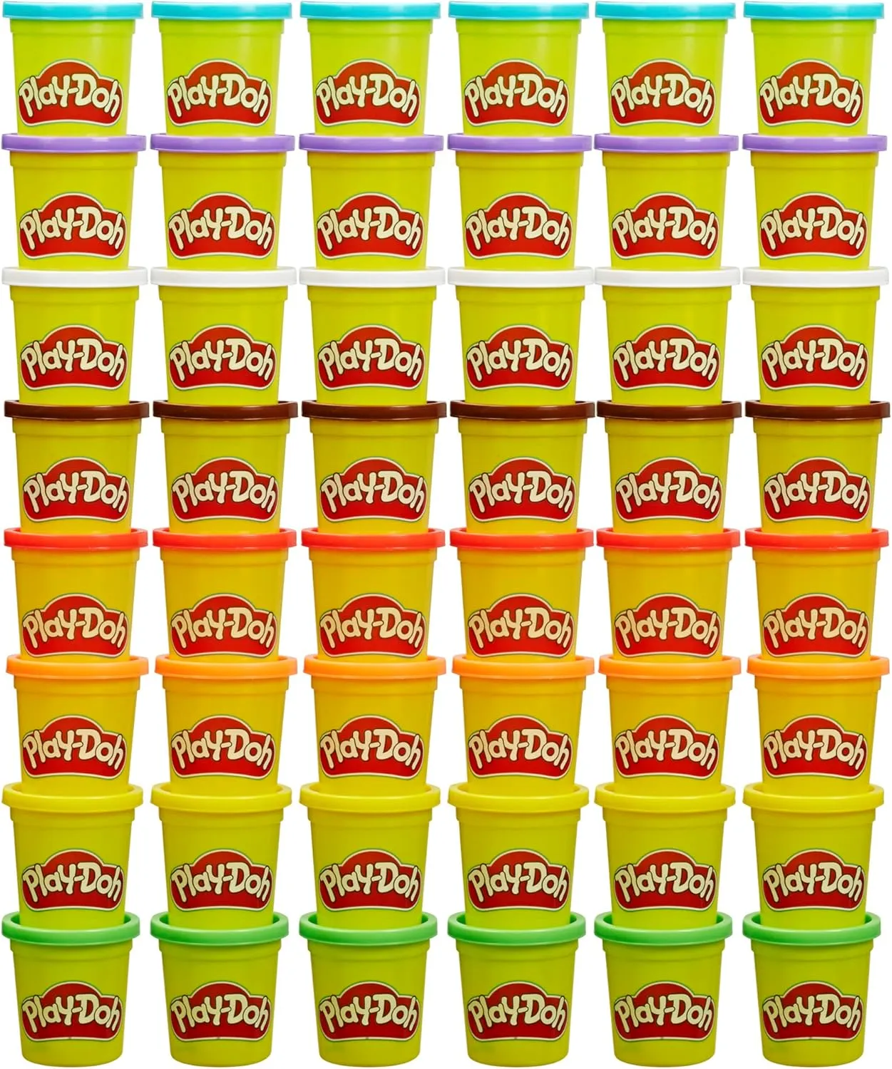 Play-Doh Bulk Pack of 48 Cans, 6 Sets of 8 Modeling Compound Colors, 3oz, Back to School Gifts & Prizes for Students & Classroom, Preschool Toys for Kids, Ages 2  (Amazon Exclusive)