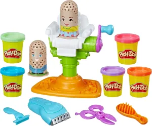 Play-Doh Buzz 'n Cut Fuzzy Pumper Barber Shop Set, Electric Buzzer, 5 Colors of 2-Ounce Cans, Preschool Toys, Christmas Gifts Girls & Boys, Ages 3  (Amazon Exclusive)