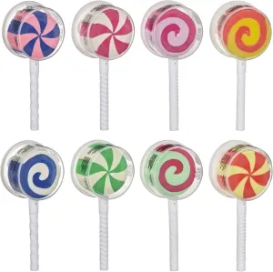 Play-Doh Lollipop 8-Pack of Pretend Play Candy Molds Filled with 3 Ounces of Non-Toxic Modeling Compound for Kids 3 Years and Up, Frustration-Free Packaging