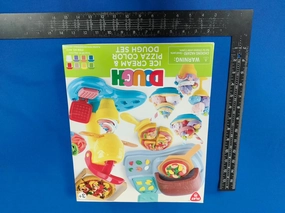 Play Kitchen Ice Cream Maker Color Dough Toys, Pizza Dough Set for Kids