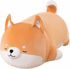 Plush Shiba Inu Toy Pillow Stuffed Animal Dog Akita Plush Pillow Toy Hugging Pillow for Kids and Girls(35cm/13.7in)