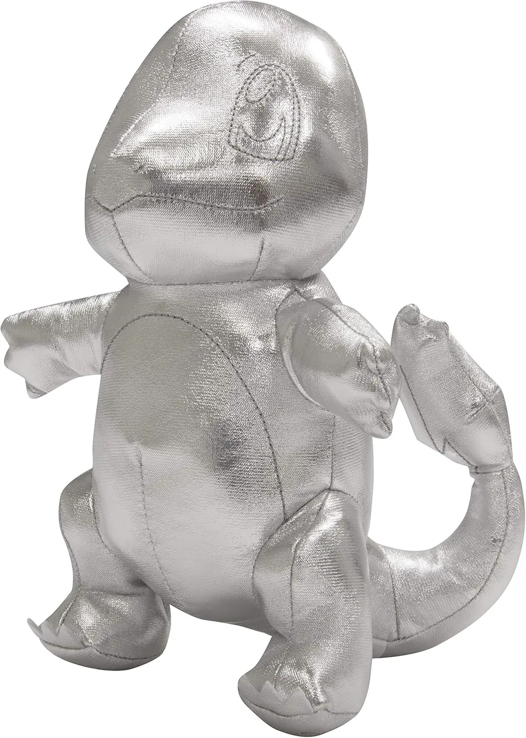 Pokemon 8" Silver Charmander 25th Anniversary Plush - Limited Edition - Officially Licensed - Authentic Stuffed Animal Toy Figure - Easter Basket Stuffer Gift for Kids, Boys, Girls - 2 