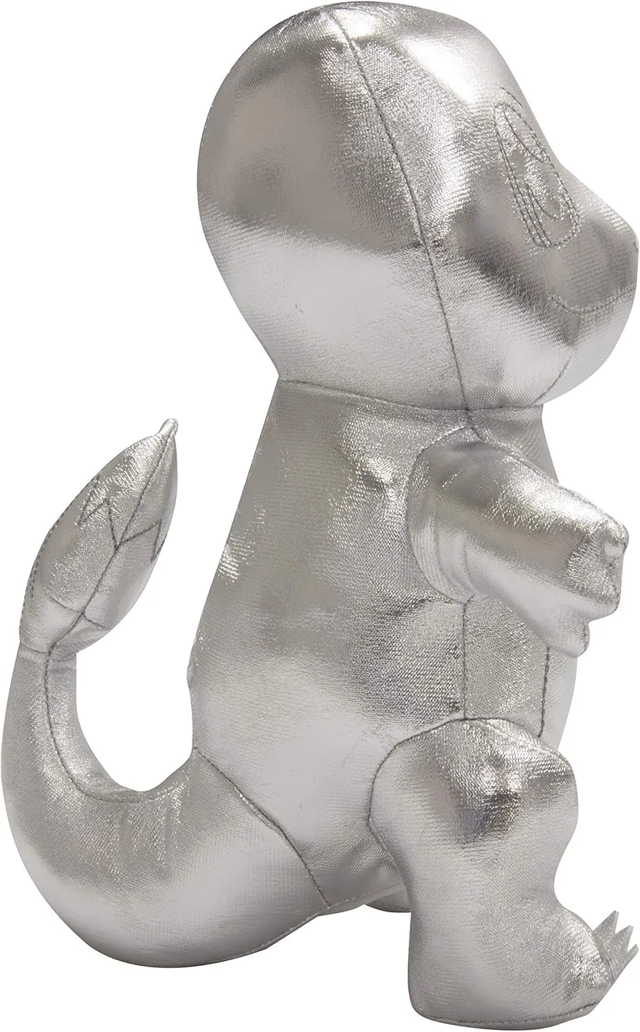 Pokemon 8" Silver Charmander 25th Anniversary Plush - Limited Edition - Officially Licensed - Authentic Stuffed Animal Toy Figure - Easter Basket Stuffer Gift for Kids, Boys, Girls - 2 