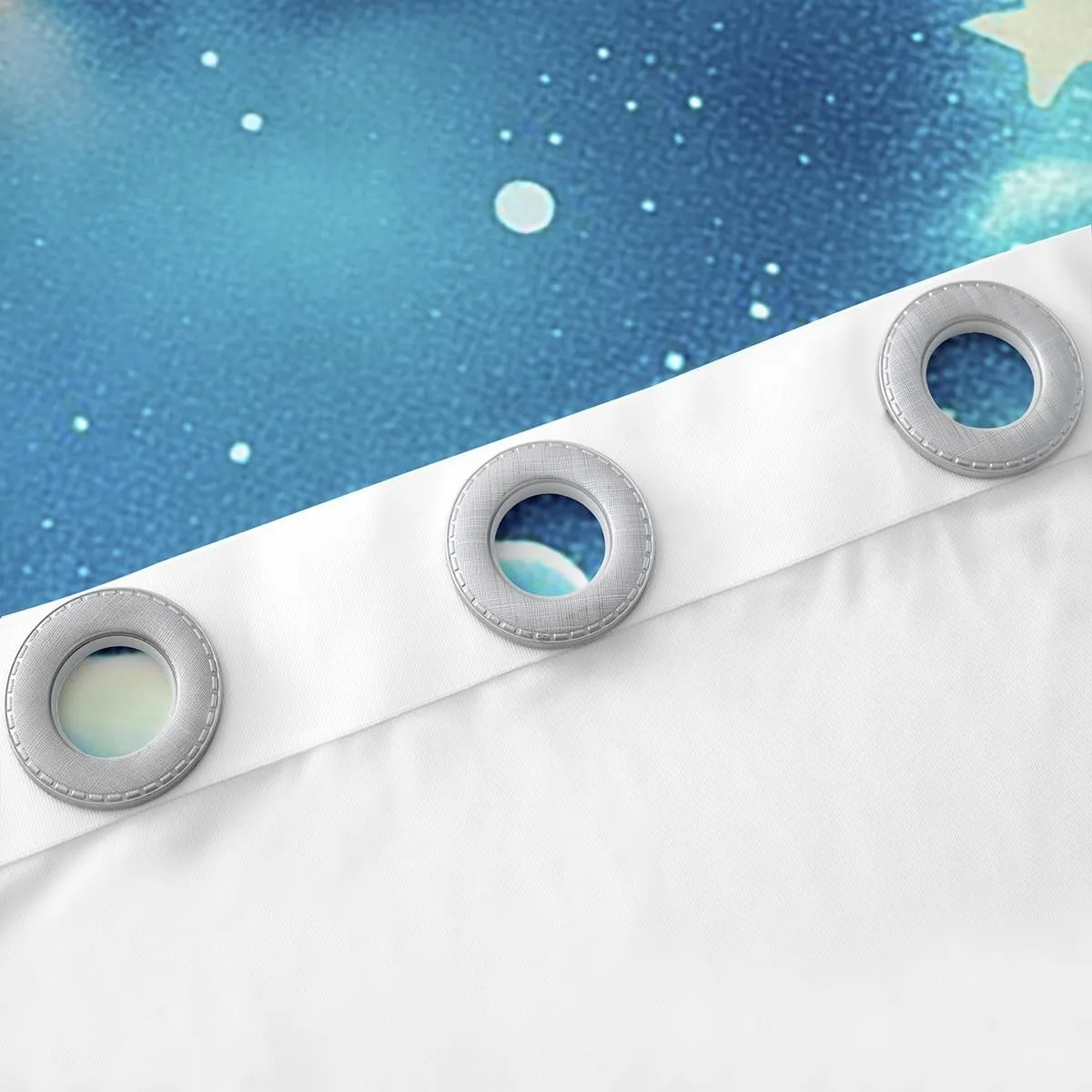 Polar Bear Window Curtain,Winter Snow Scenery Curtains,Dreamy Starry Sky Night Window Treatment Curtain for Kids Boys Girls Teens Room Decor,Rustic Cabin House Window Drapes,2 Panels,42Wx90L