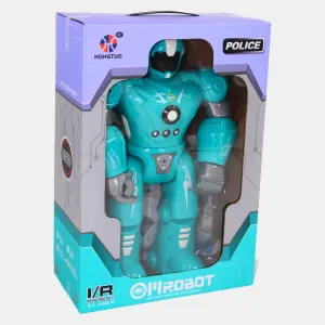 Police Robot Action Figure - Aqua