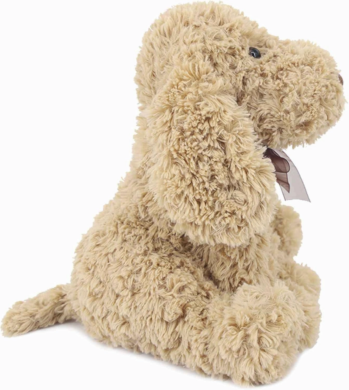 Poodle Puppy Goldendoodle Stuffed Animal, Adorable Toy Dog Labradoodle Plush for Kids Boys Girls Birthday Easter Nursery Bedtime Gift, 11.8“ Golden
