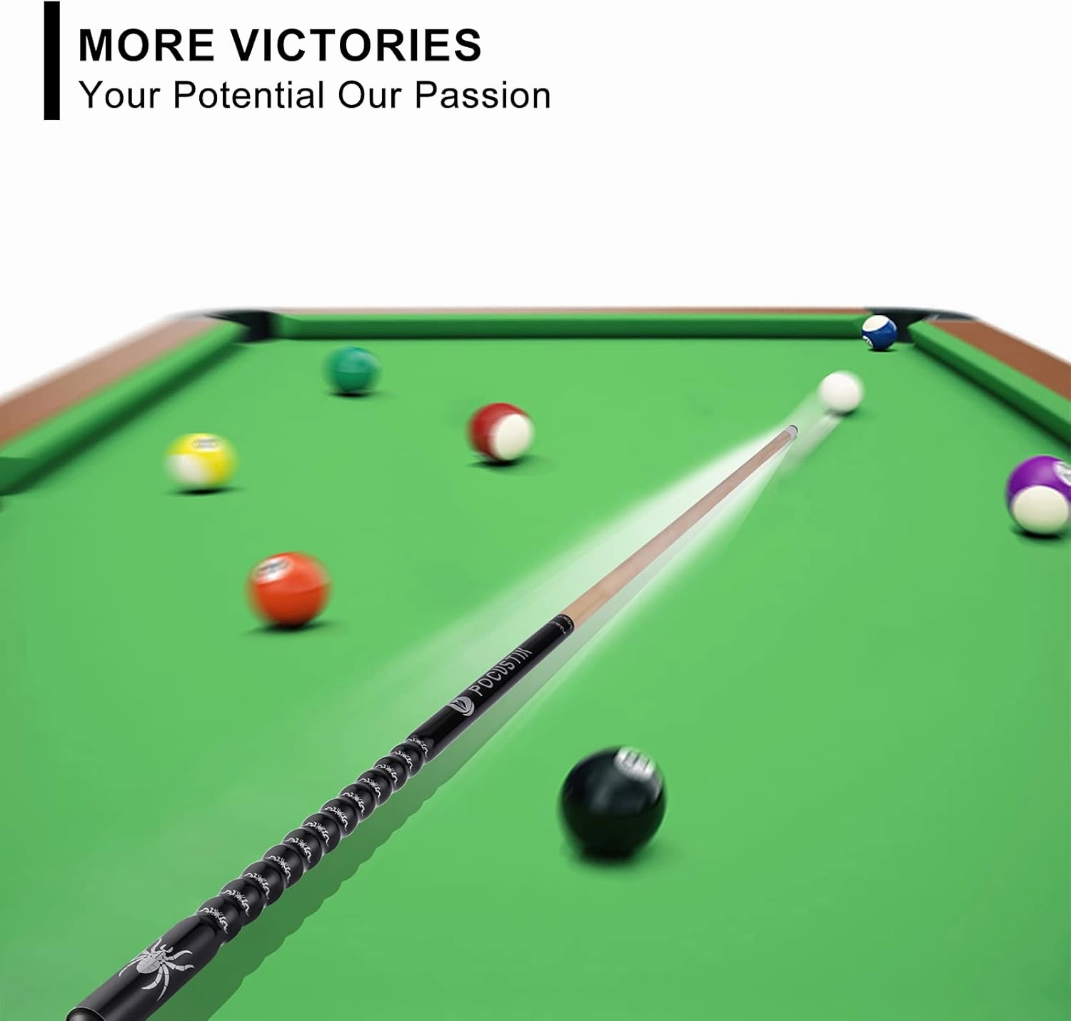 Pool Cues, Pool Stick 18/19/20/21 Oz, 58" 2-Piece Canadian Maple Billiard Cue Sticks for Adults, House Bar Ergonomic Billiards Table Poolstick for Men Women -Black Red Blue Purple