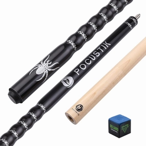 Pool Cues, Pool Stick 18/19/20/21 Oz, 58" 2-Piece Canadian Maple Billiard Cue Sticks for Adults, House Bar Ergonomic Billiards Table Poolstick for Men Women -Black Red Blue Purple