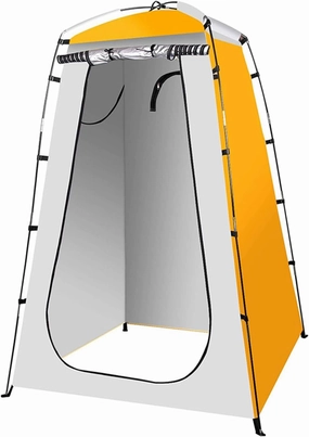 Pop-Up Changing Tent, 190T 47x47x75 Changing Tent with Zippered Window & Door, Shower with 4 Windproof Rope & 4 Peg, Water & Sun Proof Portable Privacy for Outdoor, Style 1