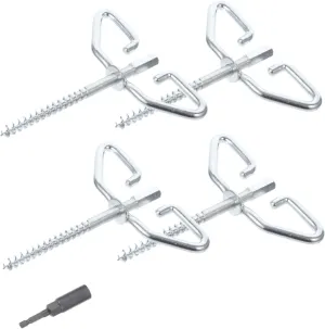 POPETPOP 1set Electric Ice Anchor Drill Adapter Kit Tent Stakes Durable Tent Anchors for Secure Winter Shelter Setup Lightweight and Portable Tool Kit
