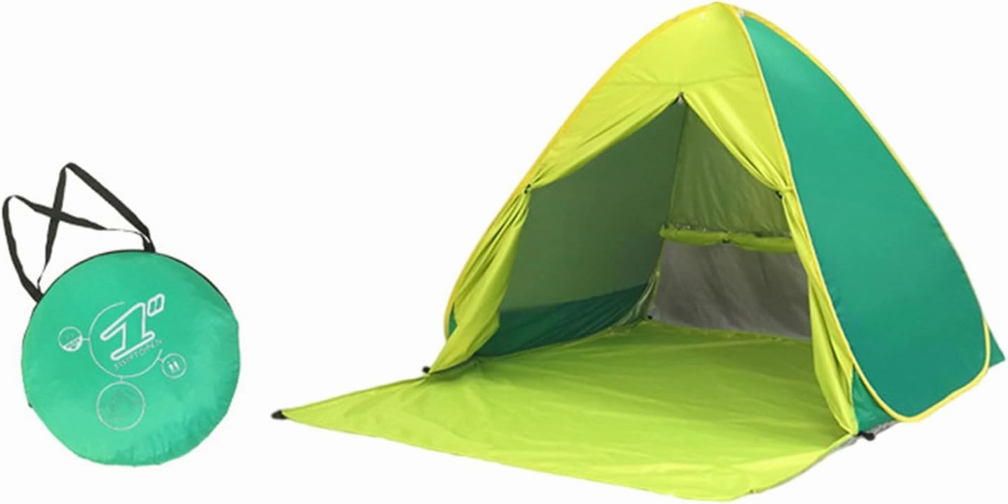 Portable Camping Tent Outdoor Automatic Quick Open Tent 2-3 Persons Beach Tent for Sun Shelter, Travel, Outdoor Hiking