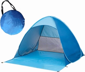 Portable Camping Tent Outdoor Automatic Quick Open Tent 2-3 Persons Beach Tent for Sun Shelter Travel Outdoor Hiking