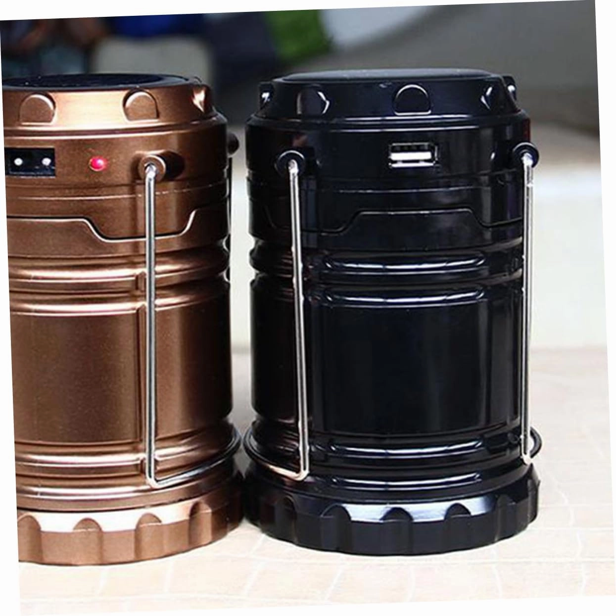 Portable Solar Camping Light Led Lantern for Tent Solar Emergency Lamp Camping Lighting Tool Black No Batteries Required