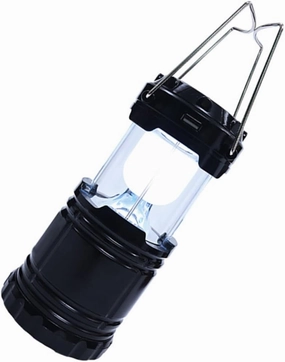 Portable Solar Camping Light Led Lantern for Tent Solar Emergency Lamp Camping Lighting Tool Black No Batteries Required