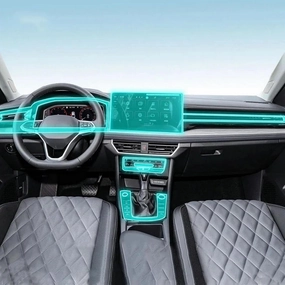 Pre Cut Car Interior Center Console Anti-Scratch TPU Transparent Protective Film Shift Position Piano Board,for Volkswagen Sagitar 2023