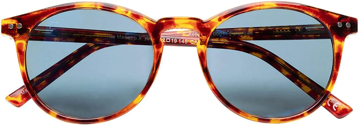 Prive Revaux The Maestro Classic Round Sunglasses – Handcrafted, Polarized Lenses, 100% UV Protection – For Men & Women