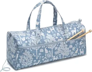 Prym Dachshund Needlework Project Organizer Craft Travel Bag, Blue