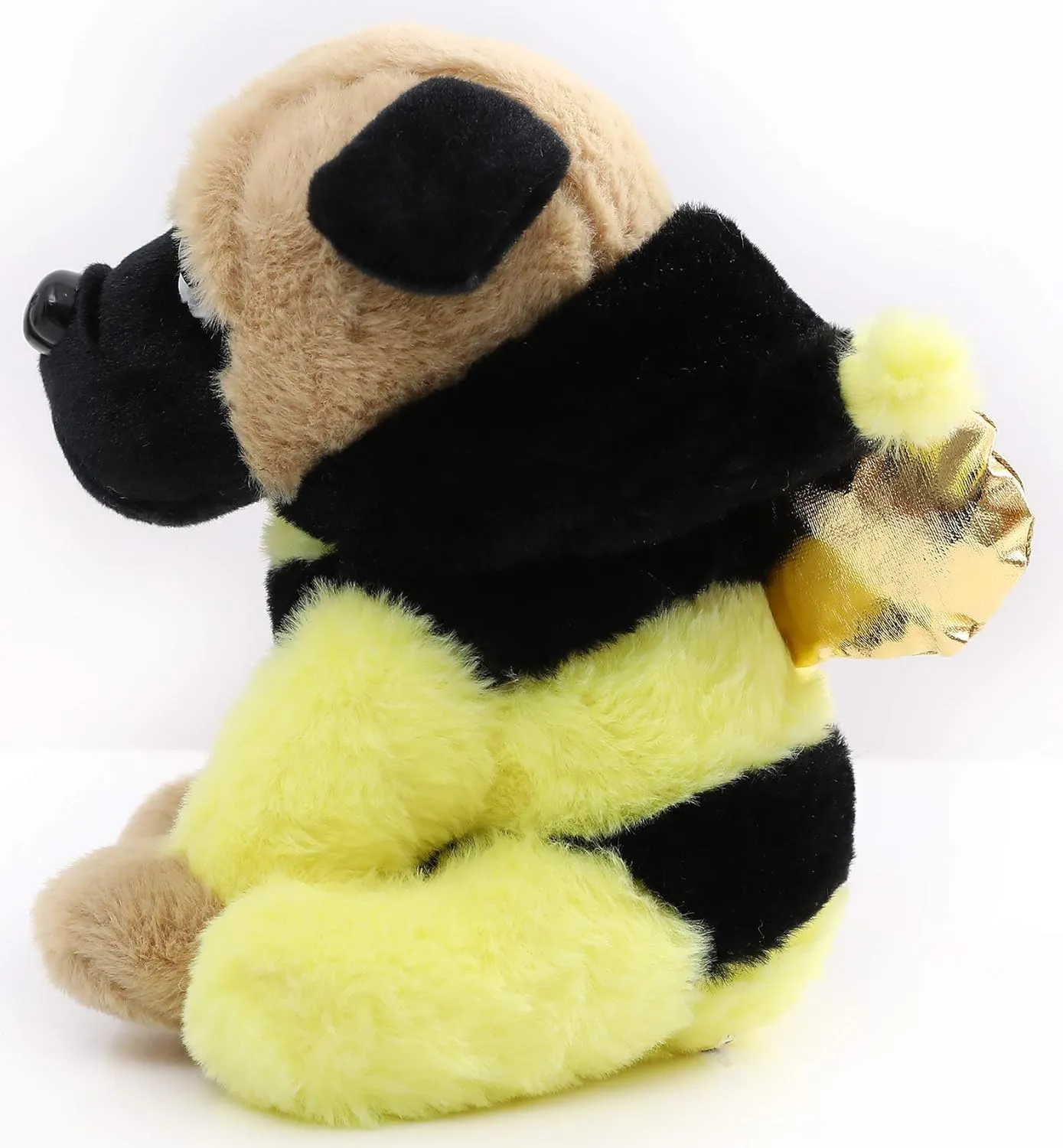 Pug Bumblebee Stuffed Animal Dog Wearing Bumble Bee Costume Plushies Pug Dressed as Funny Bumblebee Plush Toys for Kids Stuffed Puppy Animals Gift for Lover 12 Inch