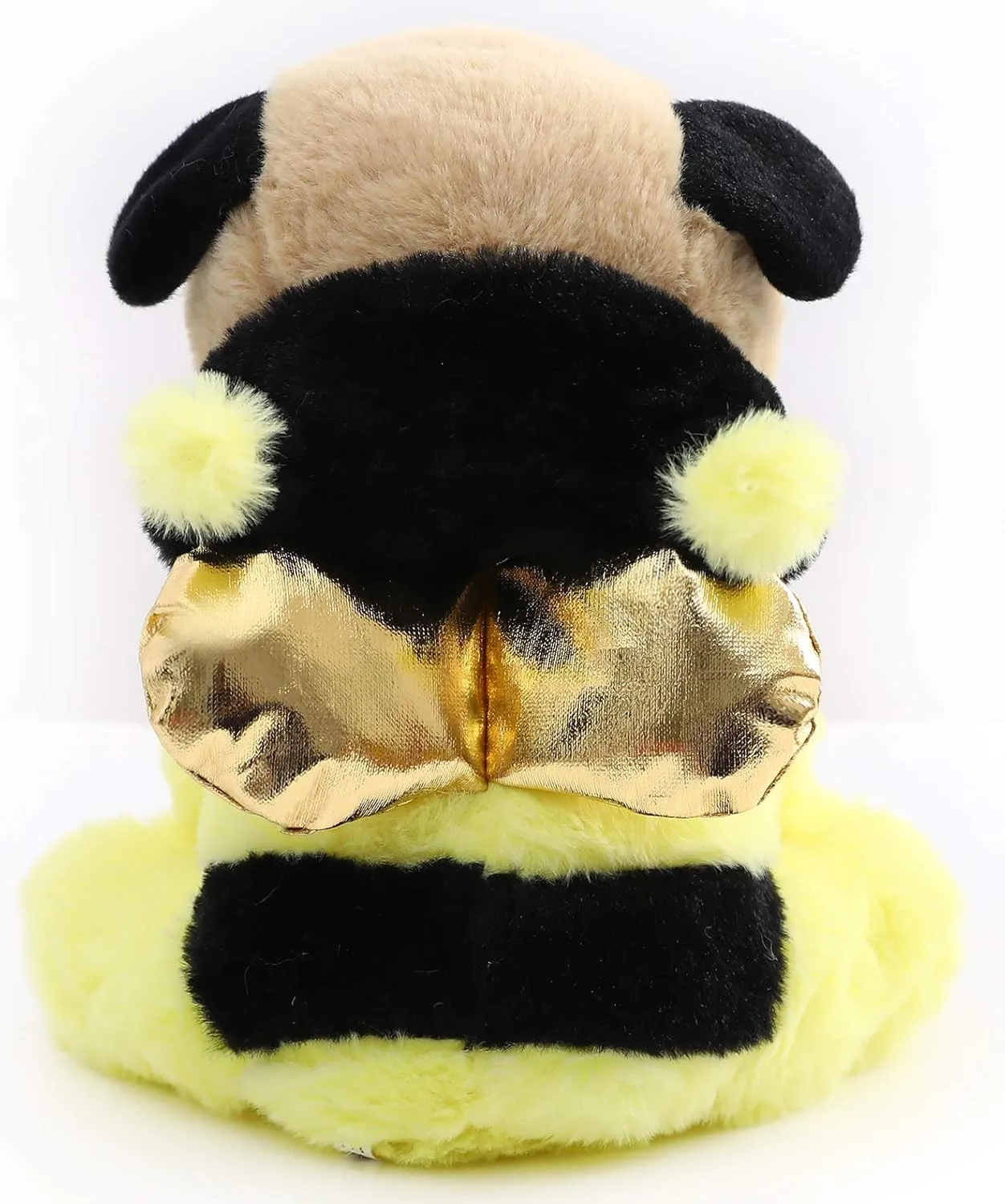 Pug Bumblebee Stuffed Animal Dog Wearing Bumble Bee Costume Plushies Pug Dressed as Funny Bumblebee Plush Toys for Kids Stuffed Puppy Animals Gift for Lover 12 Inch