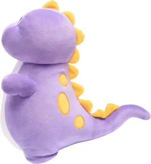 Purple Cute Soft Dinosaur Stuffed Animal Plush Toy - Pillow Plushies for Children, Kids, Girls, Boys - Cuddly Kawaii Squishy Dino for Gifts, Birthdays, Party 11”x 11” - Raven