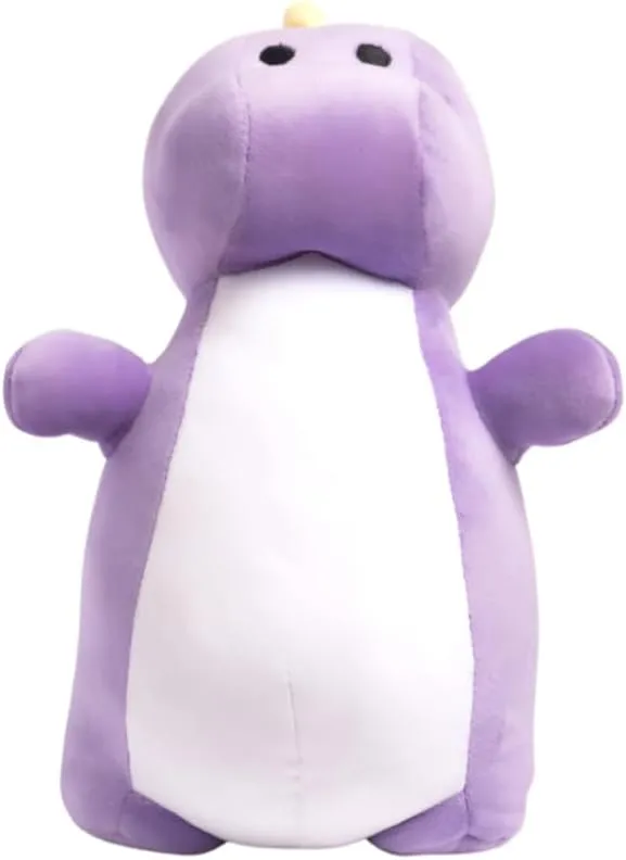 Purple Cute Soft Dinosaur Stuffed Animal Plush Toy - Pillow Plushies for Children, Kids, Girls, Boys - Cuddly Kawaii Squishy Dino for Gifts, Birthdays, Party 11”x 11” - Raven