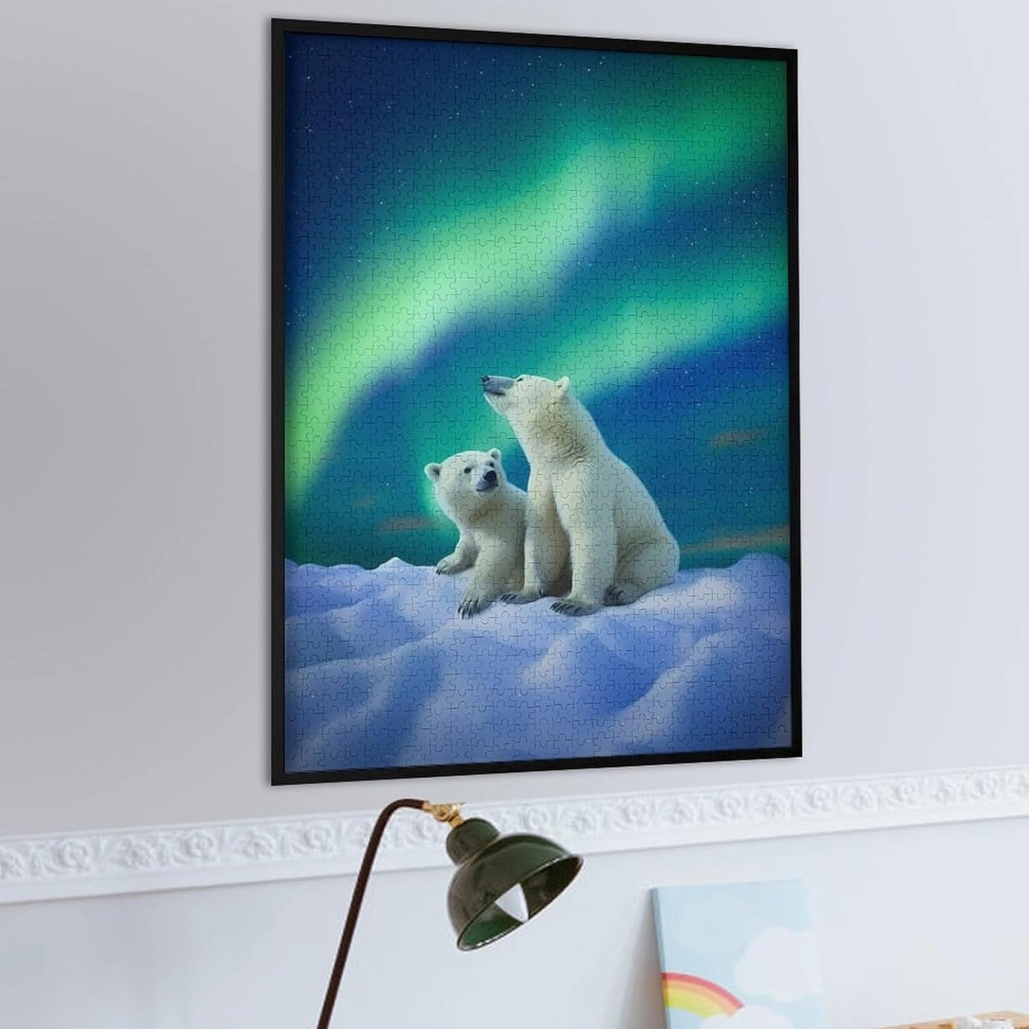 Puzzles for Adults 1000 Pieces - Wild Animal Polar Bear Puzzle Challenging Educational Toys Gifts for Home Decor Family Activities