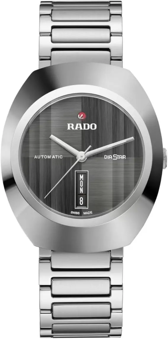 Rado DiaStar Original Grey Dial with Date Display, Ceramos Bezel and Swiss Automatic Movement