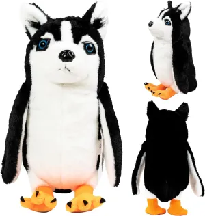 Randimals Plush Toy Stuffed Animal Mix - Penguin & Husky Dog Hybrid Stuffed Animals for Girls & Boys - Huggable & Soft Animal Characters Cute Plushies - Unique Toys for Discovery & Adventure