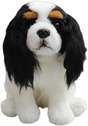 Realistic King Charles Spaniel Stuffed Animal, 9.8" Soft Durable Plush Toy for Boy & Girl, Gifts for Kids, Home Decor
