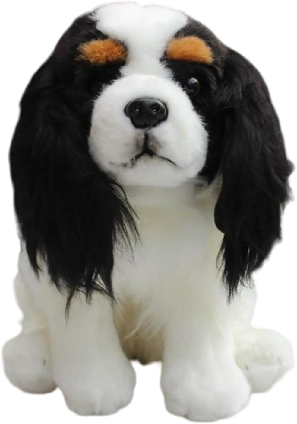 Realistic King Charles Spaniel Stuffed Animal, 9.8" Soft Durable Plush Toy for Boy & Girl, Gifts for Kids, Home Decor