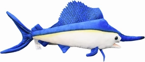 Realistic Marlin Stuffed Animal Plush Toy, Lifelike Fish Plushies, Simulation Animals Super Soft Stuffed Toy
