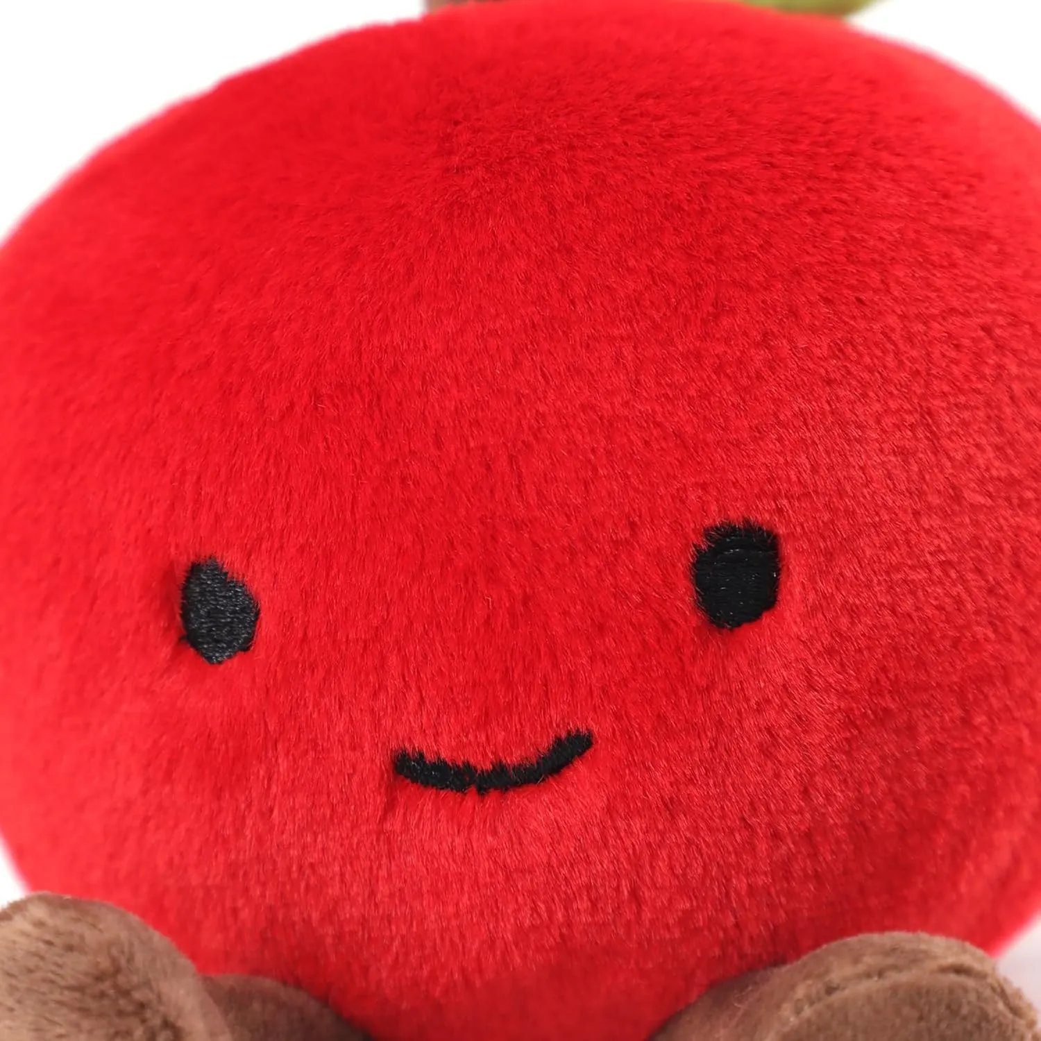 RECUR Apple Fruit Stuffed Animals Toy,Soft Fruit Plush,Cute Apple Plushie 8 Inches,Adorable Gift for All Ages