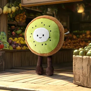 RECUR Kiwi Fruit Stuffed Toy,Soft Fruit Plush,Cute Plushie 7 Inches