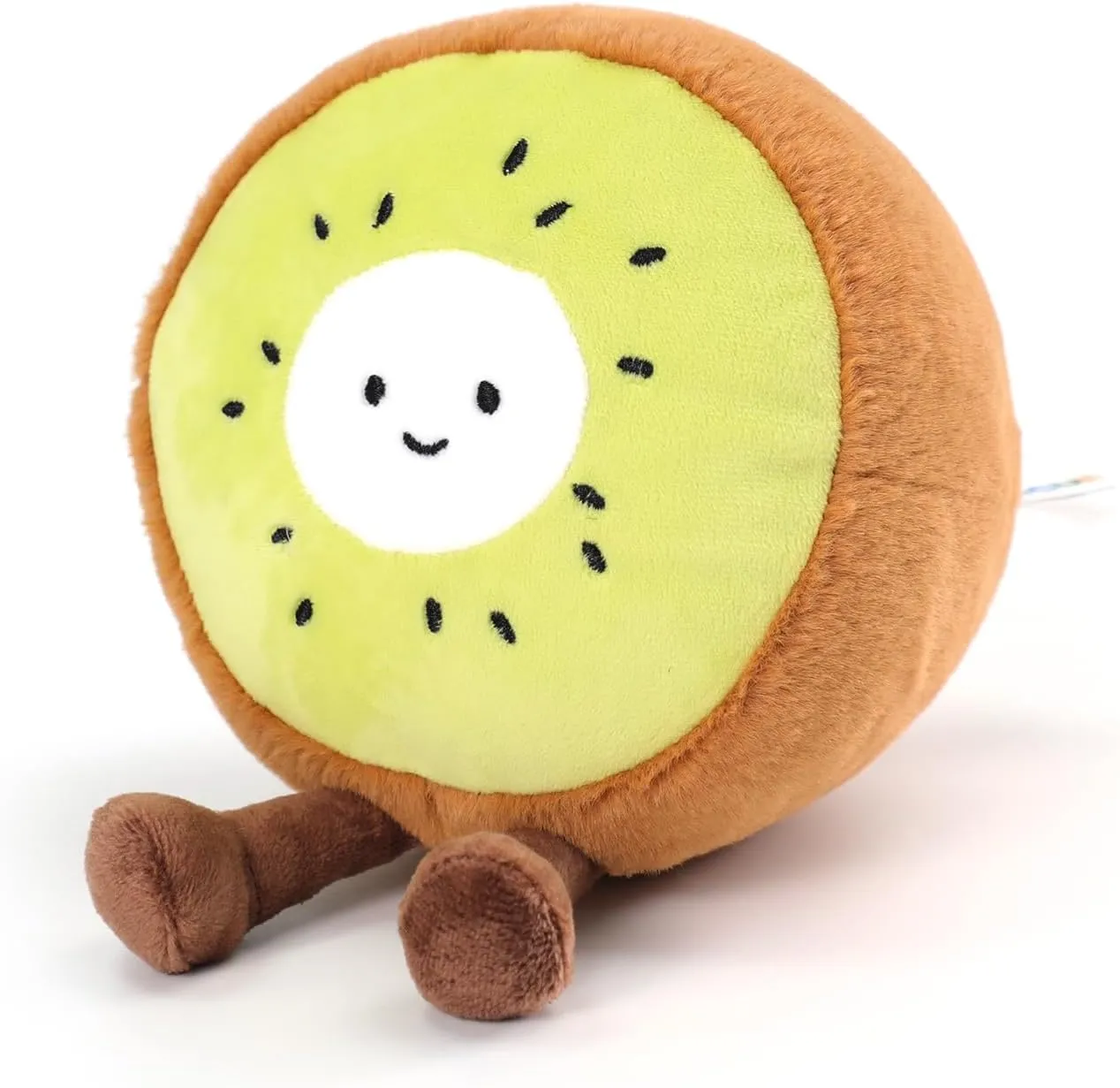 RECUR Kiwi Fruit Stuffed Toy,Soft Fruit Plush,Cute Plushie 7 Inches