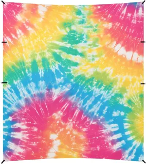 Red Tie Dye Background Rainbow Colors Stable Beach Tent UPF50  Waterproof Large Sun Shelter with Sandbags, Sand Shovel, Poles for Camping Trips, Fishing, Backyard Fun or Picnics