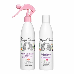 Rizos Curls Curl Defining Cream and Refresher & Detangle Spray Bundle