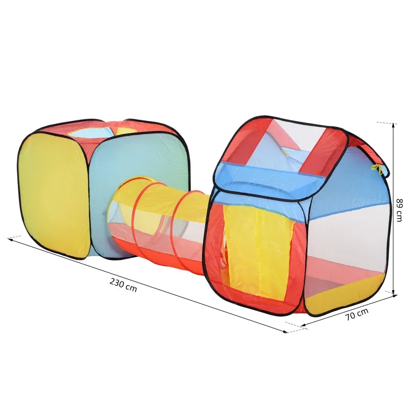 Rootz Pop Up Children's Play Tent - Baby Tent - Kids Playhouse - Durable Polyester - Easy Setup - Interactive Design - 230cm x 70cm x 89cm
